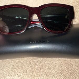 Saint Laurent Burgundy Sunglasses